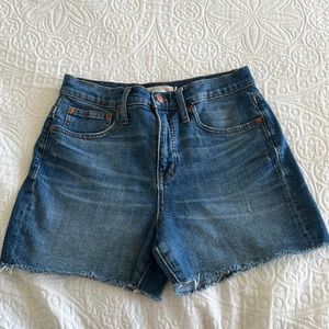 MADEWELL High Rise Denim shorts